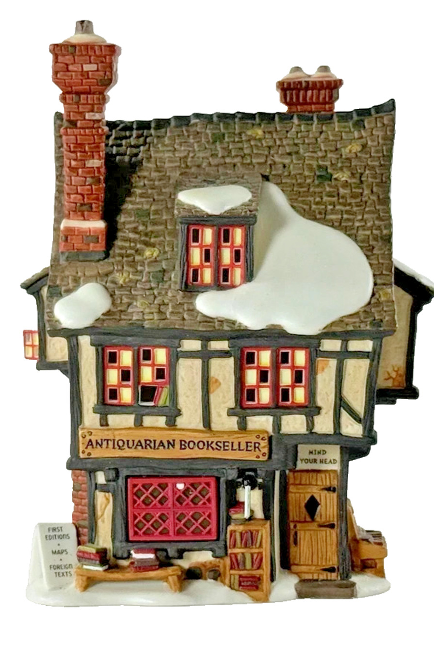 Dept 56 Dickens Village Antiquarian Bookseller #58508 w/Box No Light